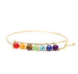 Chakra Gemstone Bangle Bracelet (MORPHEUS)