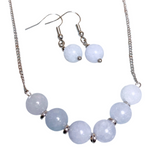 Aquamarine Stone Jewelry Set (NICOLE)