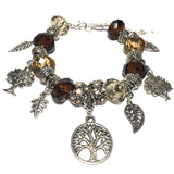 Earth Tree Leaves Charm Bracelet (ANATOLE)