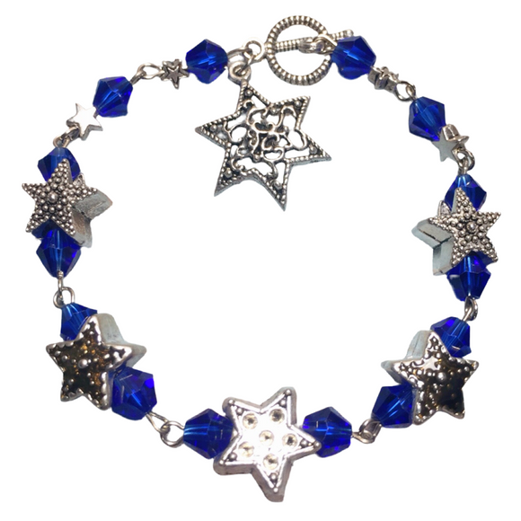 Dark Blue Stars Bracelet