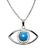 Evil Eye Blue Howlite Stone Necklace (HABIBI)