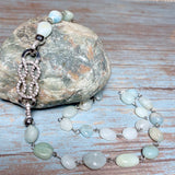 Amazonite Stone Necklace (DAPHNE-N)