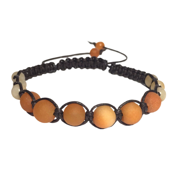 Orange Aventurine Stone Bracelet