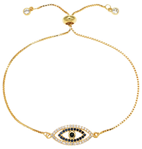 Evil Eye Rhinestone Bracelet (GAYA)