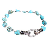 Howlite Stone Zirconia Clasp Bracelet