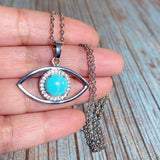 Evil Eye Howlite Stone Necklace (ZIYA)