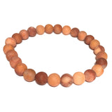 Men's Dark Peach Aventurine Stone Bracelet (HELIO)