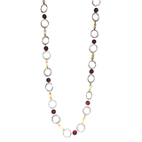 Burgundy Red Champagne Necklace (KIMANI)