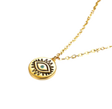 Evil Eye Medallion Necklace (NURI)