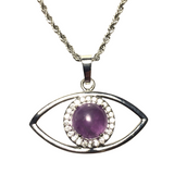 Evil Eye Amethyst Stone Necklace (THANA)