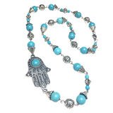 Hamsa Howlite Gemstone Jewelry Set (MARIAM)