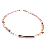 Pearl Hematite Rose Gold Choker Necklace