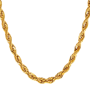 Men's 6mm Thick Gold Chain Necklace (CASSIUS)