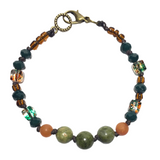 Earthy Stone & Glass Bracelet (MAG)