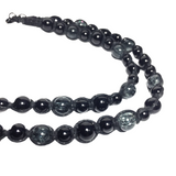 Men's Agate Stone & Glass Cord Necklace (ENRICO)