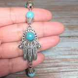 Hamsa Howlite Gemstone Bracelet