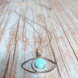 Evil Eye Howlite Stone Necklace (ZIYA)