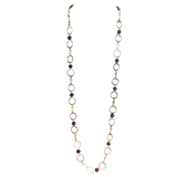 Burgundy Red Champagne Necklace (KIMANI)