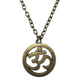 Buddhist Ohm Bronze Chain Necklace (MAHAYANA)