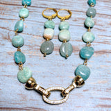 Amazonite Stone Jewelry Set (DESIREE)