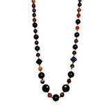 Earthy Agate Blue Goldstone Gemstone Necklace (GAIA)