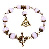 Celtic Knot Bronze Pink Bracelet (EILISH-B)