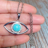 Evil Eye Howlite Stone Necklace (ZIYA)