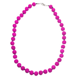 Magenta Acylic Cord Beaded Set (FELICIA)