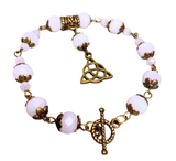 Celtic Knot Bronze Pink Bracelet (EILISH-B)