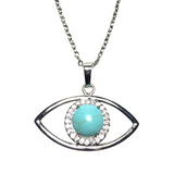 Evil Eye Howlite Stone Necklace (ZIYA)