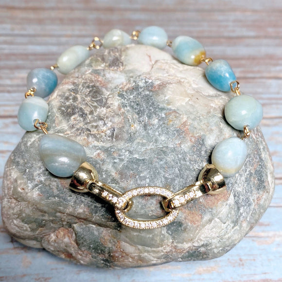 Amazonite Stone Bracelet (LINDSAY)