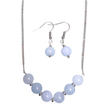 Aquamarine Stone Jewelry Set (NICOLE)