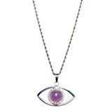 Evil Eye Amethyst Stone Necklace (THANA)