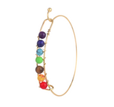 Chakra Gemstone Bangle Bracelet (MORPHEUS)