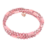 Pink Acrylic Triple Layer Bangle Bracelet (MISTY)