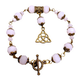 Celtic Knot Bronze Pink Bracelet (EILISH-B)