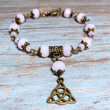 Celtic Knot Bronze Pink Bracelet (EILISH-B)