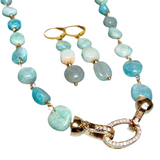 Amazonite Stone Jewelry Set (DESIREE)