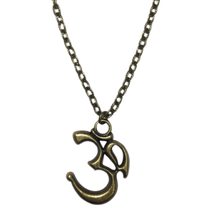 Buddhist Ohm Bronze Chain Necklace (KARMA)