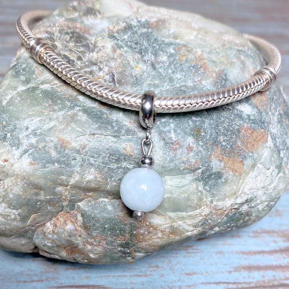 Aquamarine Stone Charm (Fits Pandora)