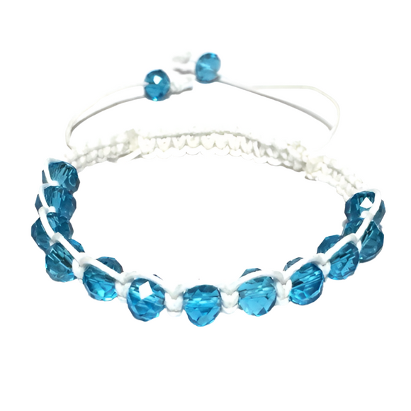 Ocean Blue White Cord Bracelet (ATLANTIS)