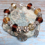 Earth Tree Leaves Charm Bracelet (ANATOLE)