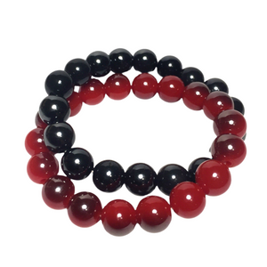 Red & Black Layered Bracelet (ZINA)