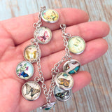 Butterfly Glass Dome Charm Bracelet (MONARCH)