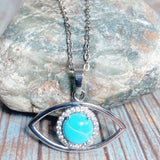 Evil Eye Howlite Stone Necklace (ZIYA)