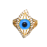 Evil Eye Rhinestone Ring Size 6.5 (JALILAH)