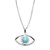 Evil Eye Howlite Stone Necklace (ZIYA)