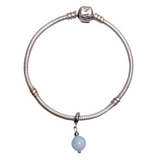 Aquamarine Stone Charm (Fits Pandora)