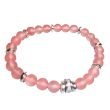 Pink Watermelon Crystal Stone Bracelet (JULIE-1)