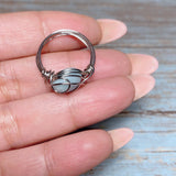 Amazonite Stone Ring Size 6.5 (DAPHNE-R1)